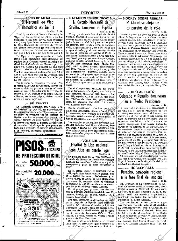 ABC SEVILLA 04-02-1986 página 58