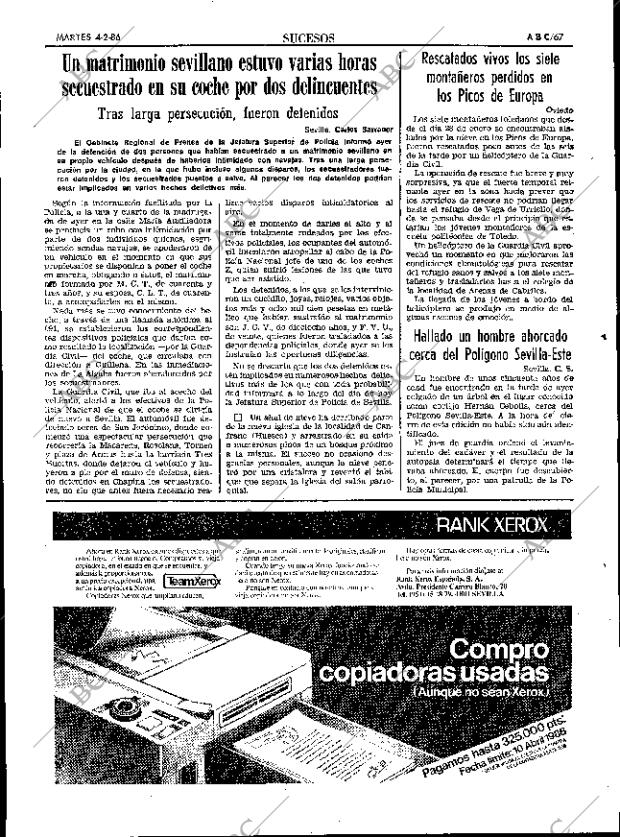 ABC SEVILLA 04-02-1986 página 67