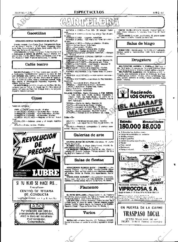 ABC SEVILLA 04-02-1986 página 69
