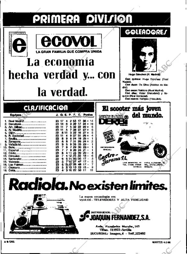 ABC SEVILLA 04-02-1986 página 82