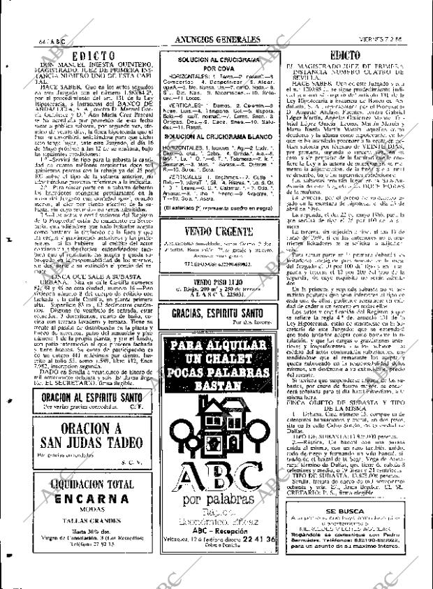 ABC SEVILLA 07-02-1986 página 64