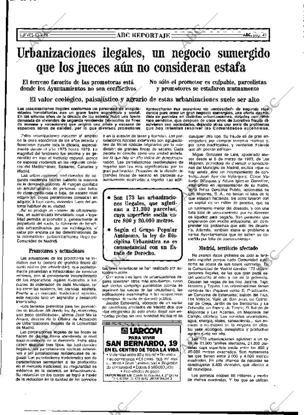 ABC MADRID 13-02-1986 página 41
