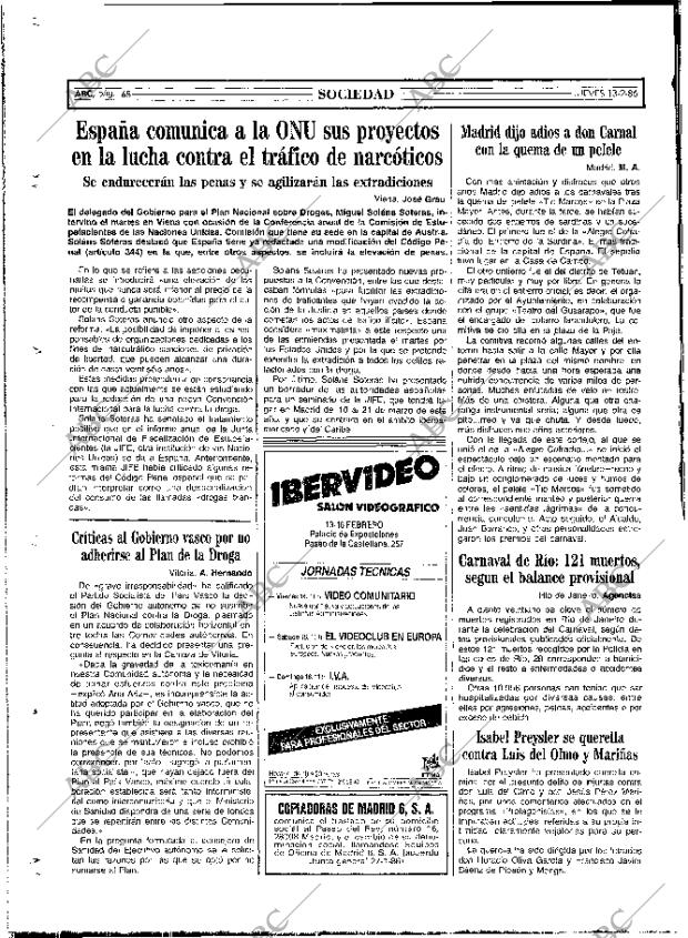 ABC MADRID 13-02-1986 página 68