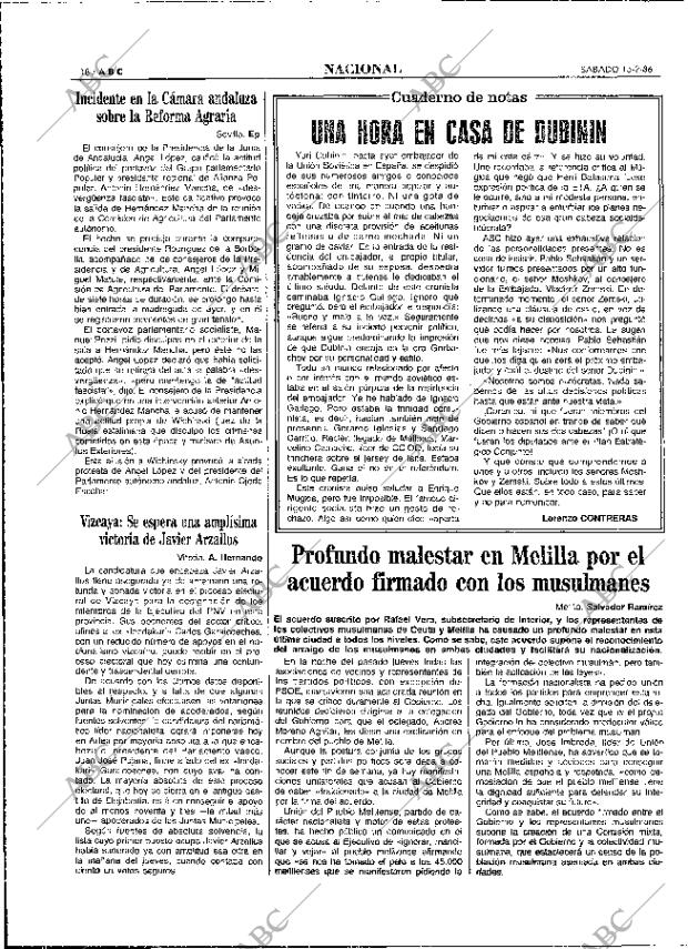 ABC MADRID 15-02-1986 página 18