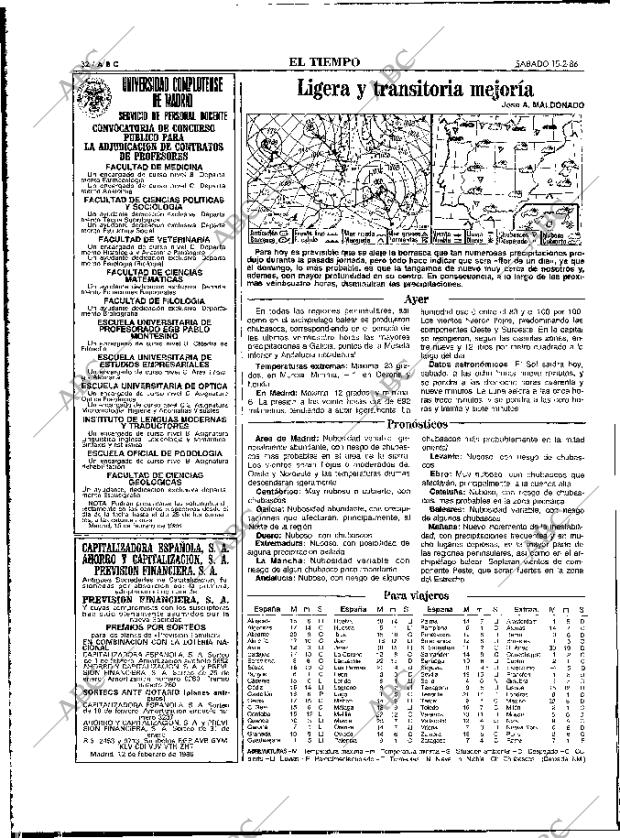 ABC MADRID 15-02-1986 página 32