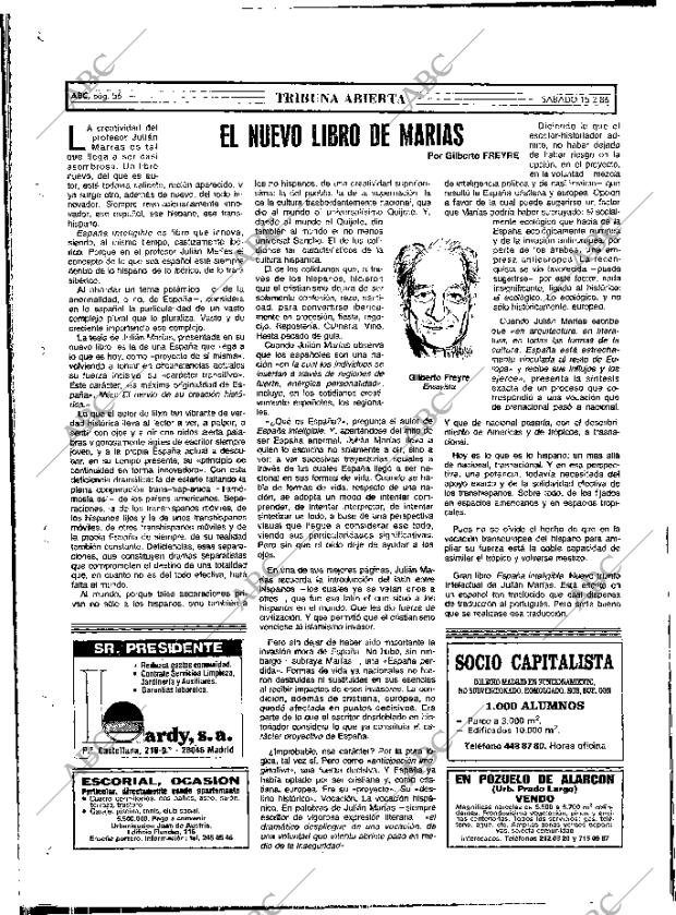 ABC MADRID 15-02-1986 página 56