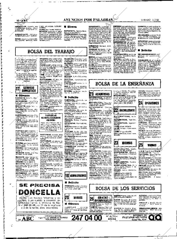 ABC MADRID 15-02-1986 página 80