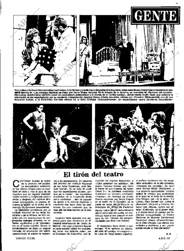 ABC MADRID 15-02-1986 página 89