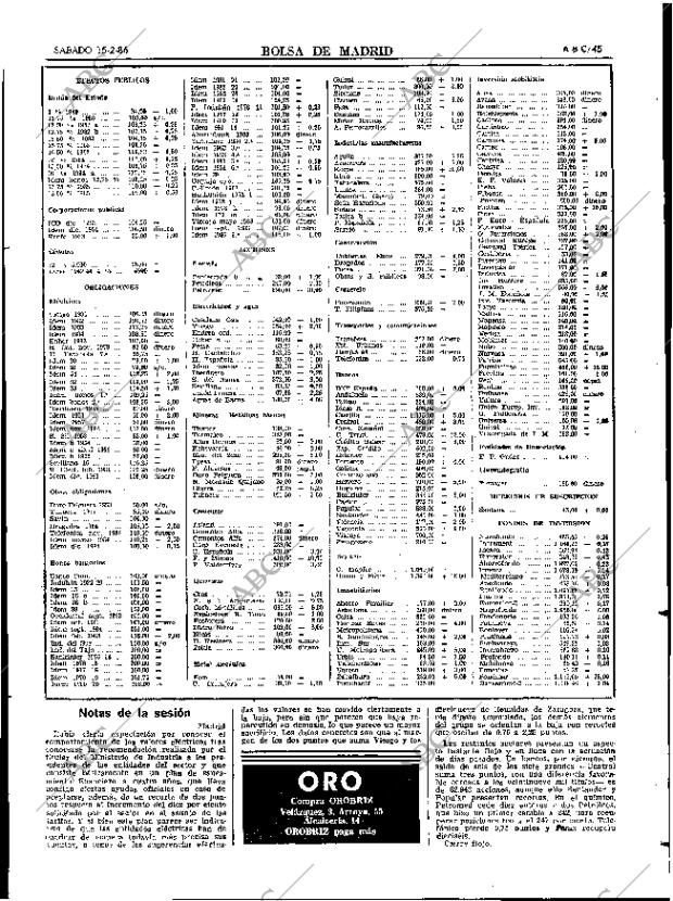 ABC SEVILLA 15-02-1986 página 45