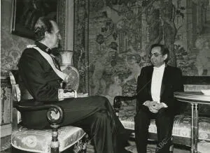 Ceremonia en el Palacio Real, de presentación de las cartas credencial de Samuel...