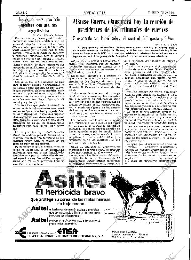 ABC SEVILLA 19-02-1986 página 20