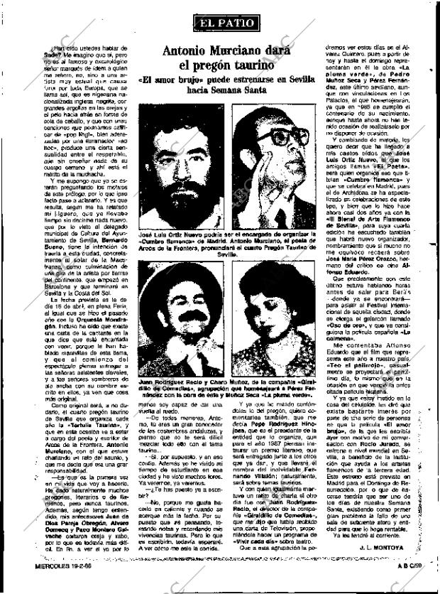 ABC SEVILLA 19-02-1986 página 59