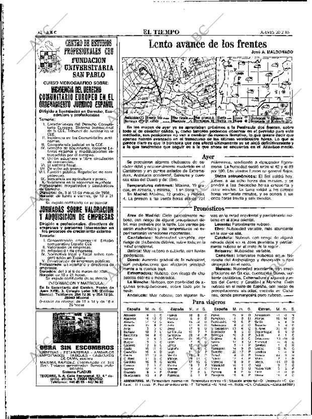 ABC MADRID 20-02-1986 página 42