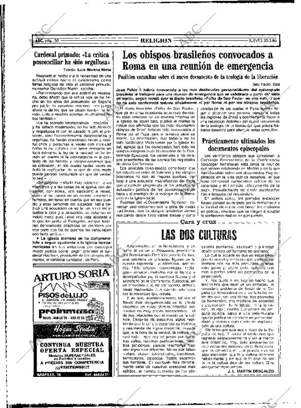 ABC MADRID 20-02-1986 página 50