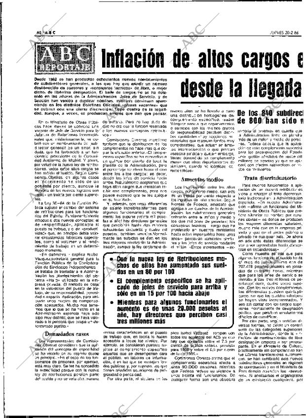 ABC MADRID 20-02-1986 página 60