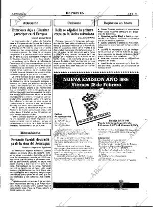 ABC MADRID 20-02-1986 página 77