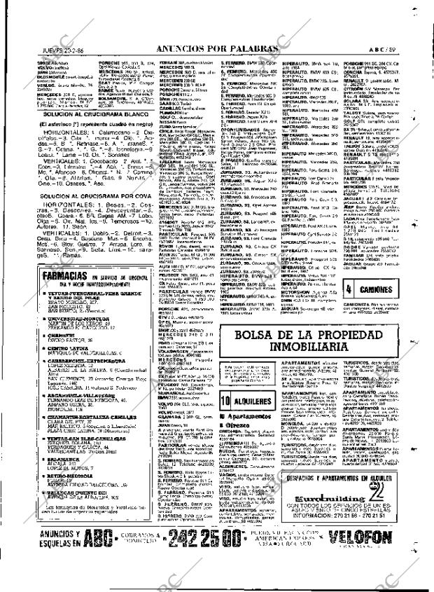 ABC MADRID 20-02-1986 página 89