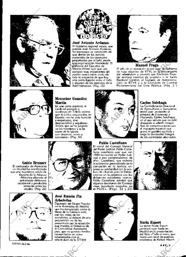 ABC MADRID 20-02-1986 página 9