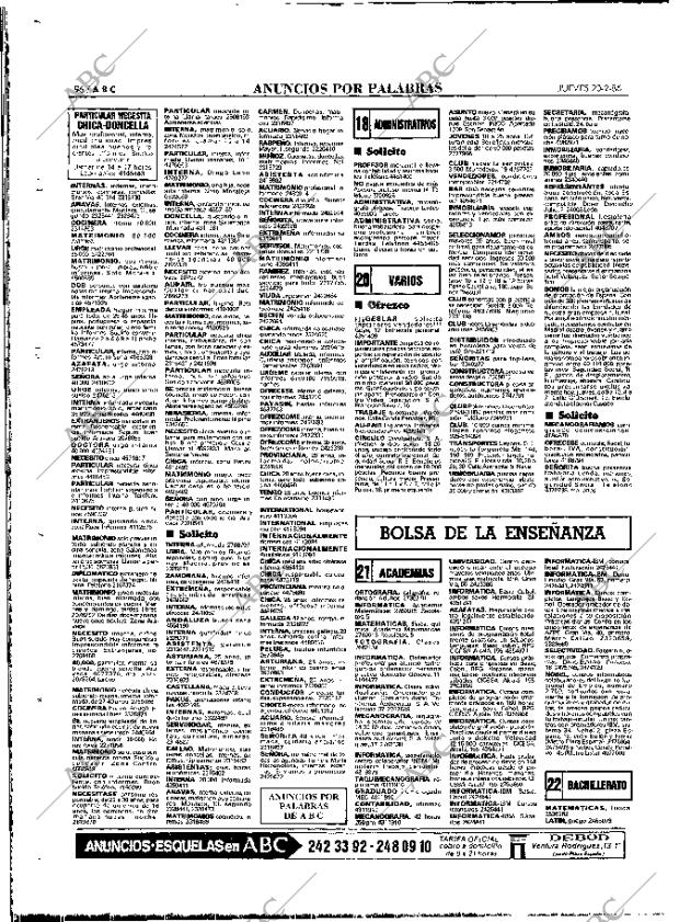 ABC MADRID 20-02-1986 página 96