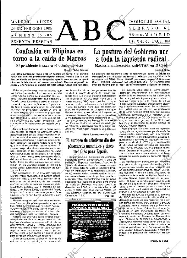 ABC MADRID 24-02-1986 página 13