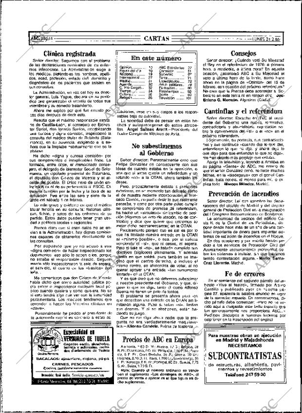 ABC MADRID 24-02-1986 página 14