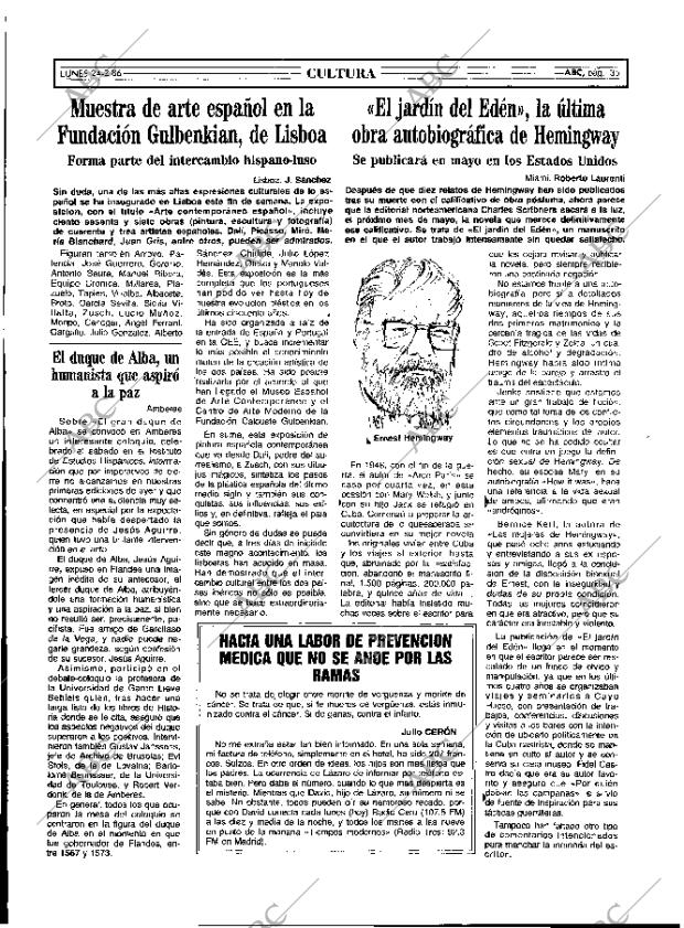 ABC MADRID 24-02-1986 página 35