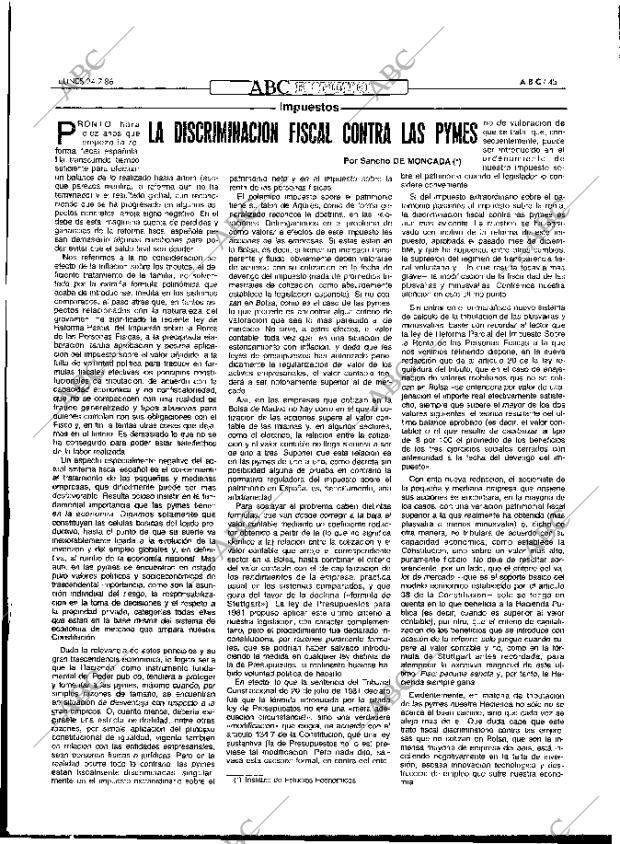 ABC MADRID 24-02-1986 página 45