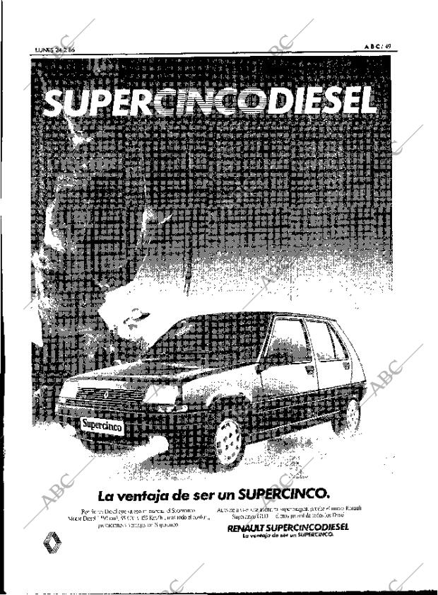 ABC MADRID 24-02-1986 página 49