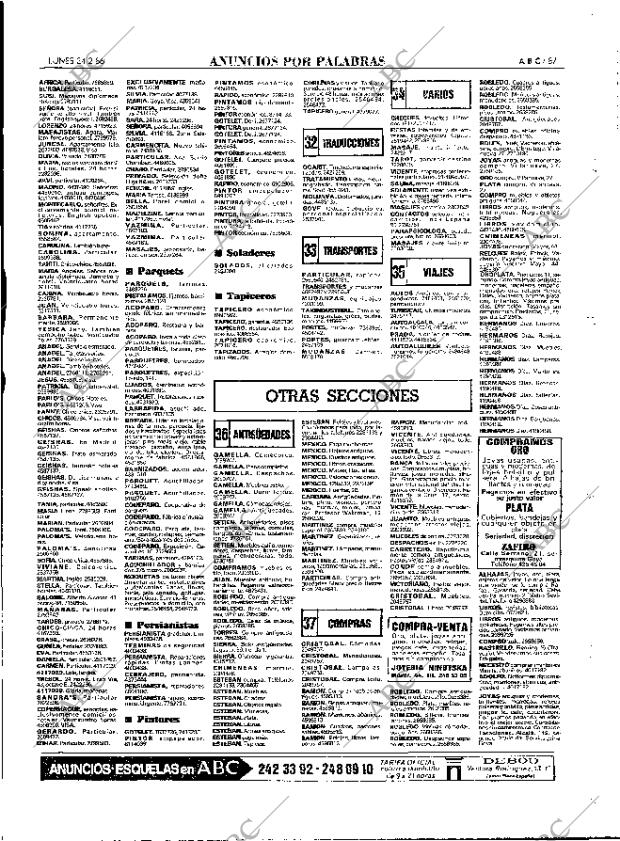 ABC MADRID 24-02-1986 página 87