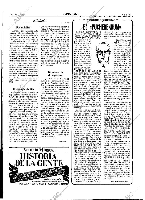 ABC MADRID 27-02-1986 página 21