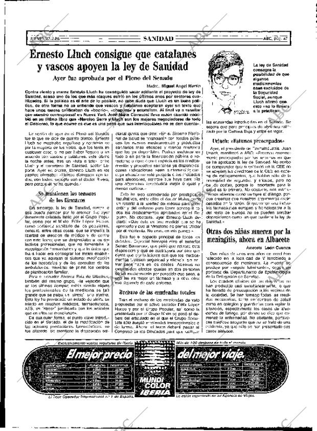 ABC MADRID 27-02-1986 página 47