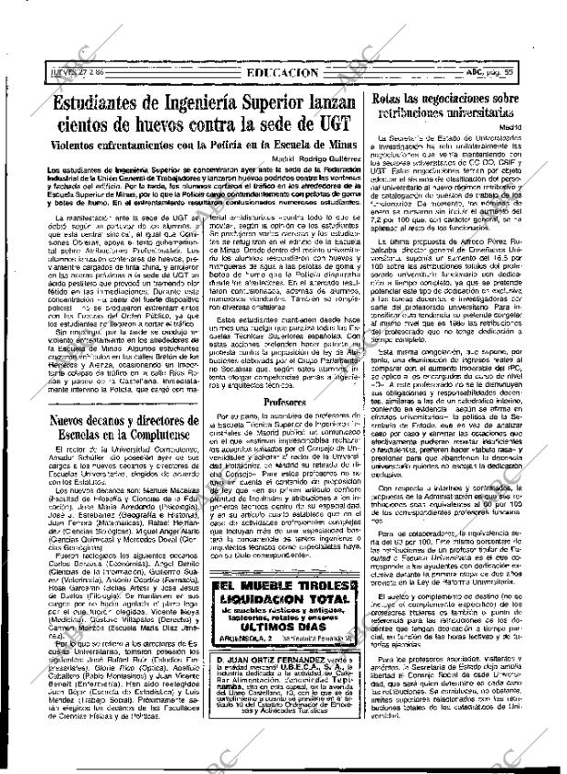 ABC MADRID 27-02-1986 página 55
