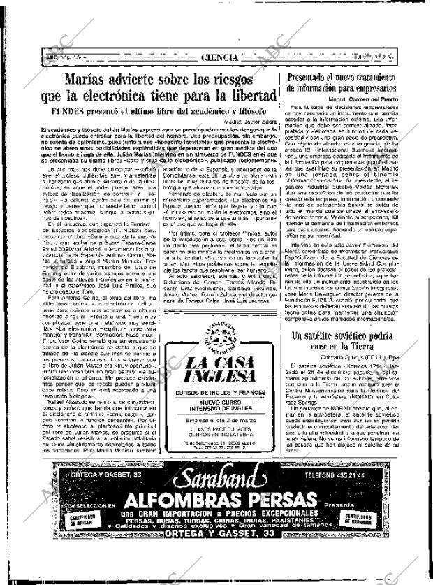 ABC MADRID 27-02-1986 página 56