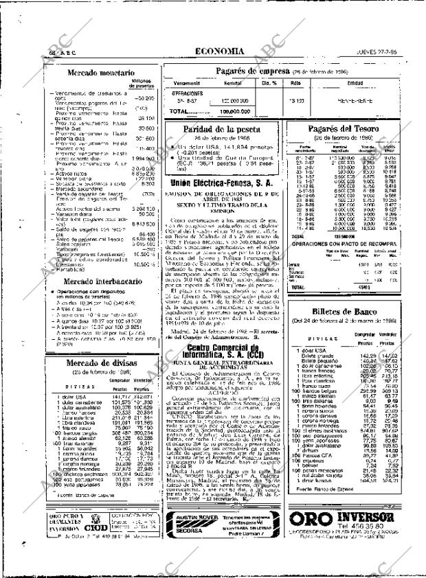 ABC MADRID 27-02-1986 página 68