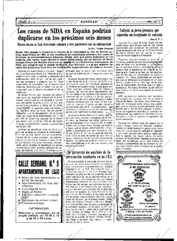 ABC MADRID 28-02-1986 página 41
