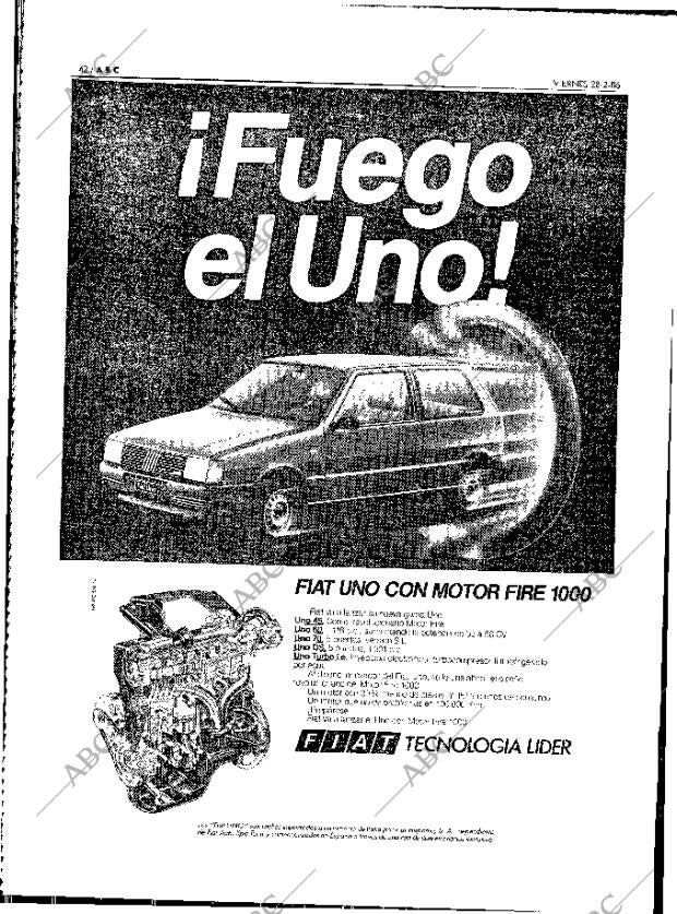 ABC MADRID 28-02-1986 página 42