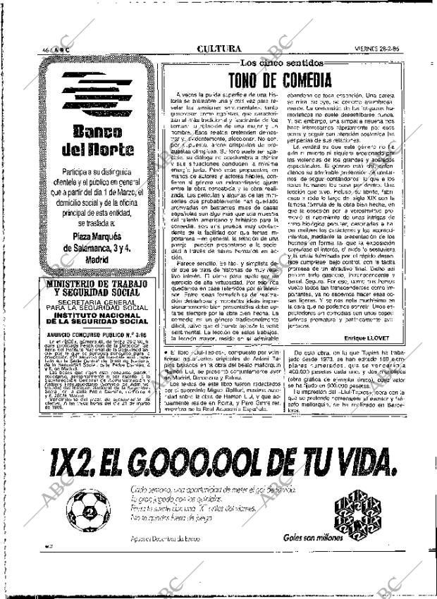 ABC MADRID 28-02-1986 página 46