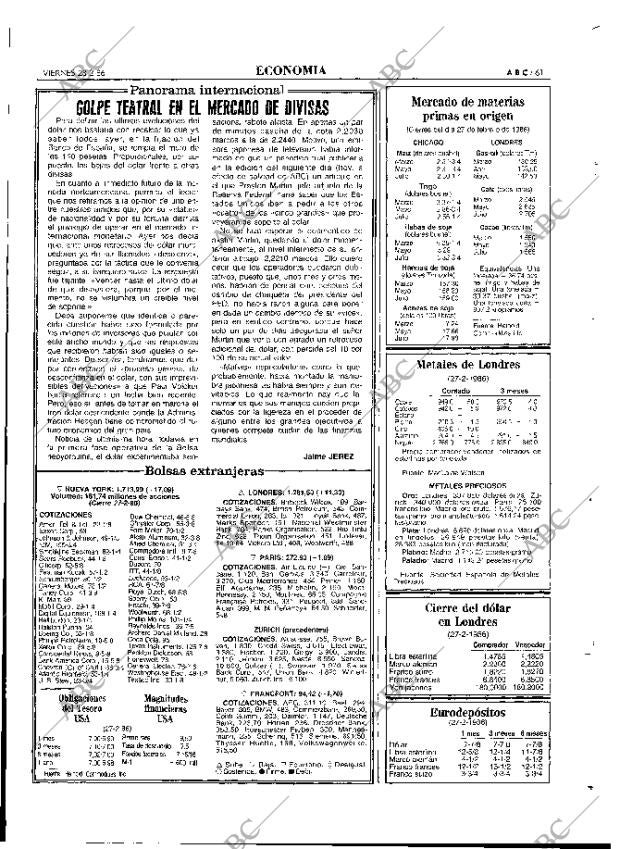 ABC MADRID 28-02-1986 página 61