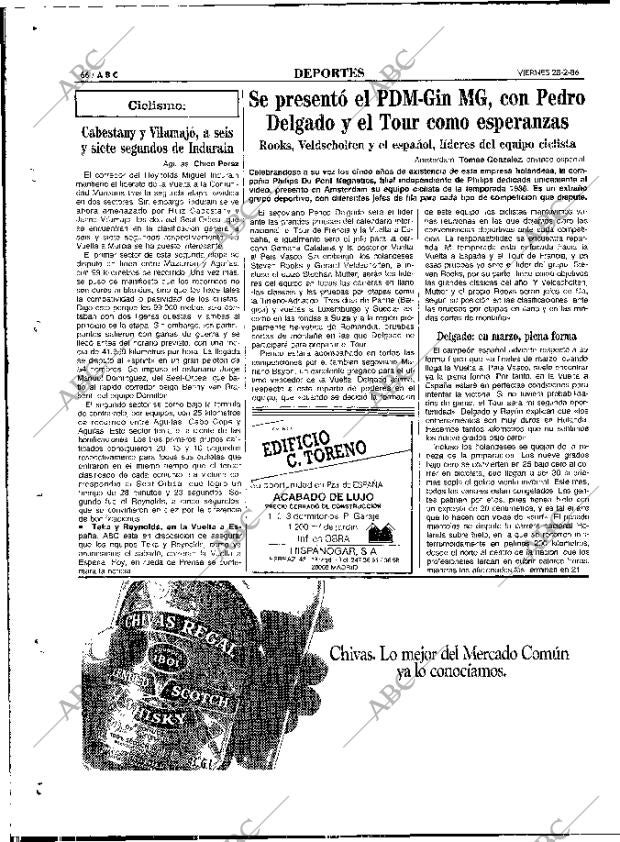 ABC MADRID 28-02-1986 página 66