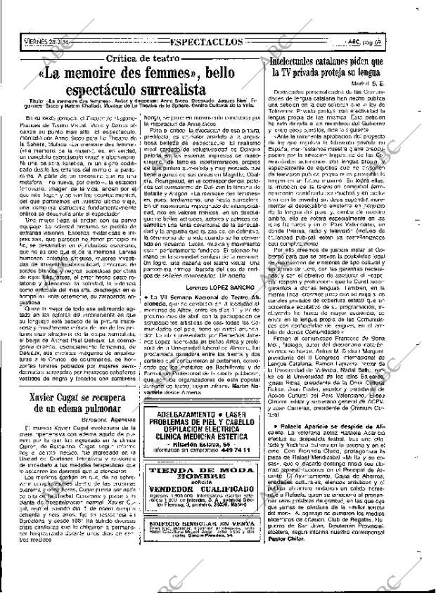 ABC MADRID 28-02-1986 página 69