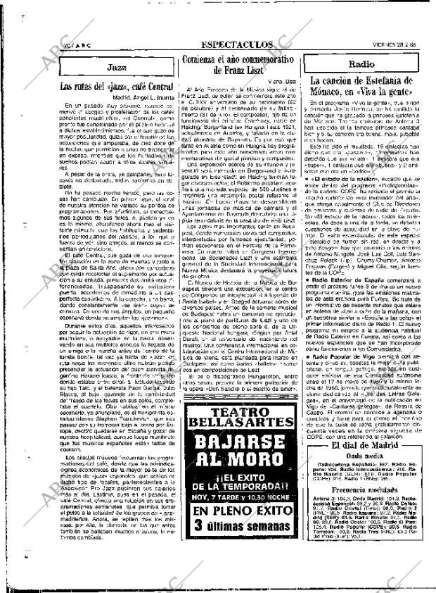 ABC MADRID 28-02-1986 página 70