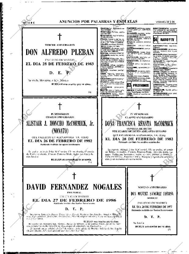 ABC MADRID 28-02-1986 página 88