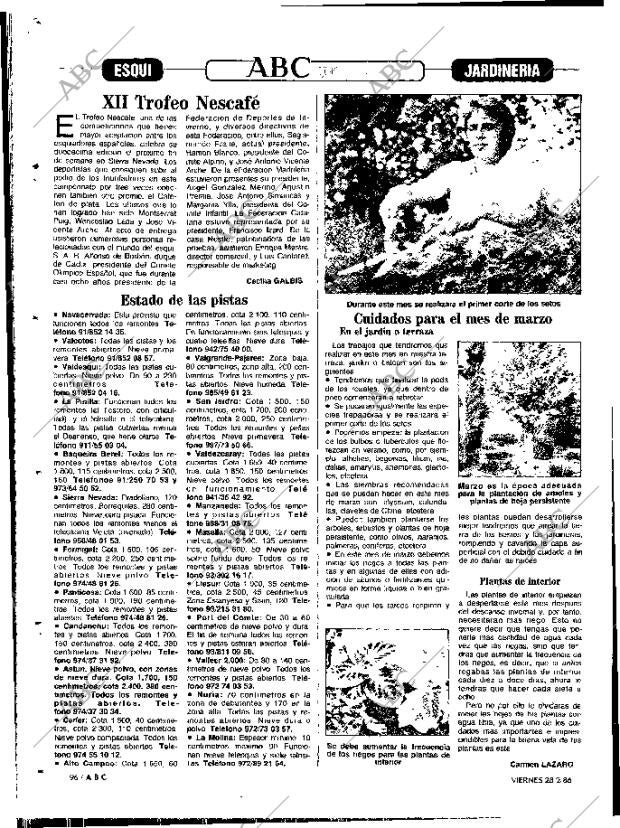 ABC MADRID 28-02-1986 página 96