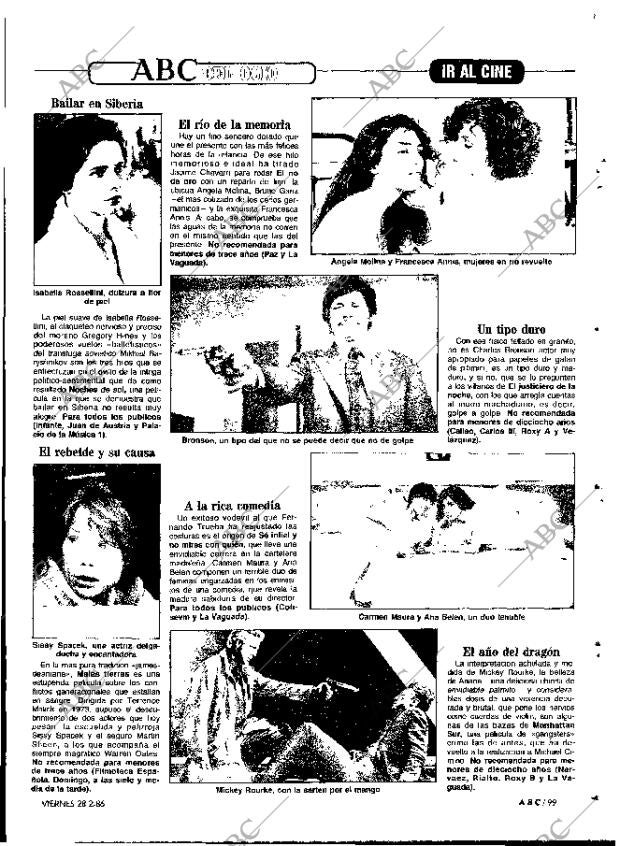 ABC MADRID 28-02-1986 página 99