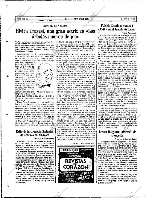 ABC MADRID 01-03-1986 página 74