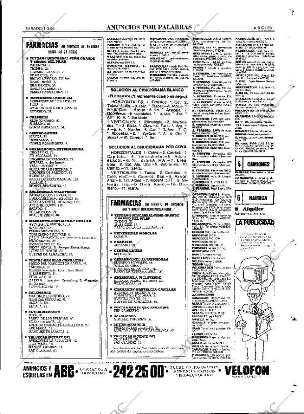 ABC MADRID 01-03-1986 página 83