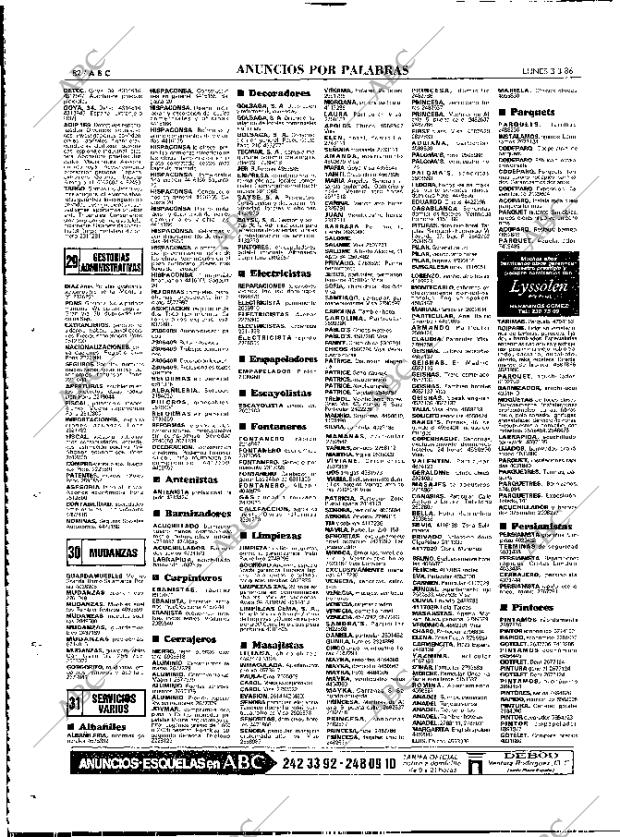 ABC MADRID 03-03-1986 página 82