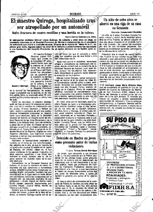 ABC SEVILLA 04-03-1986 página 69