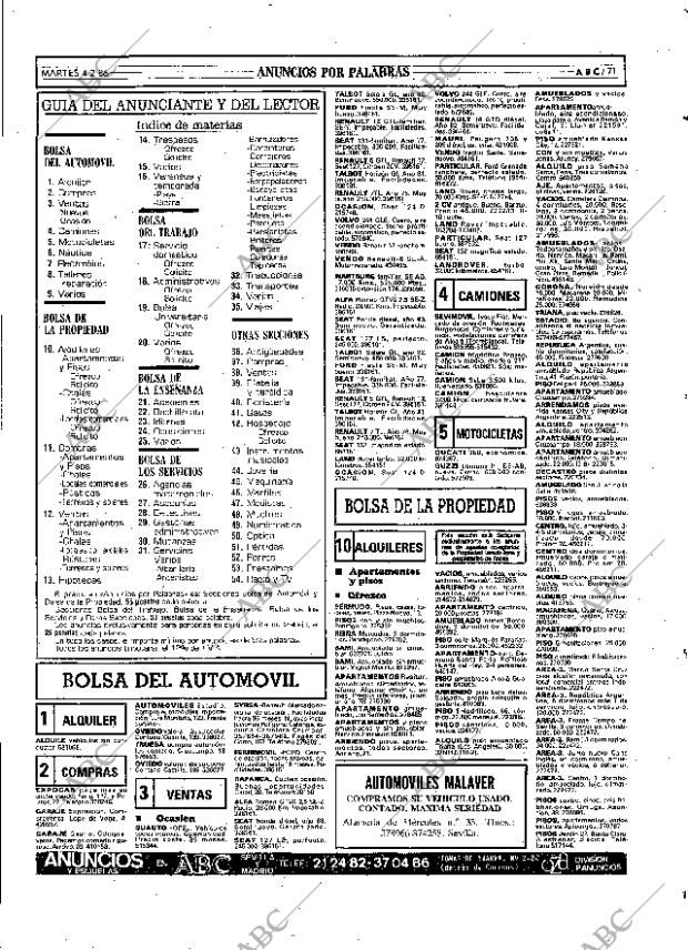 ABC SEVILLA 04-03-1986 página 71