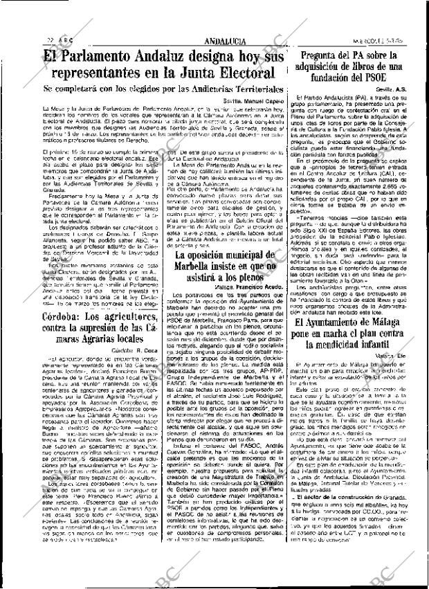 ABC SEVILLA 05-03-1986 página 22